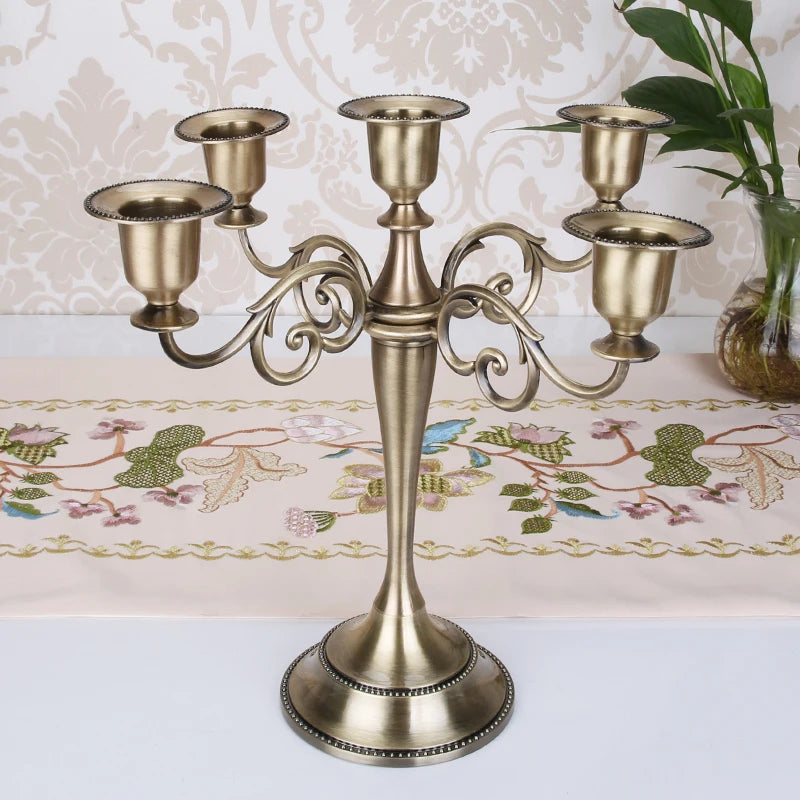 Metal Pillar Candle Holders  