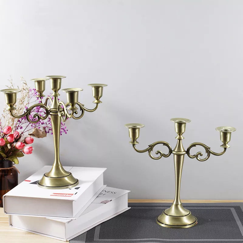 Metal Pillar Candle Holders  