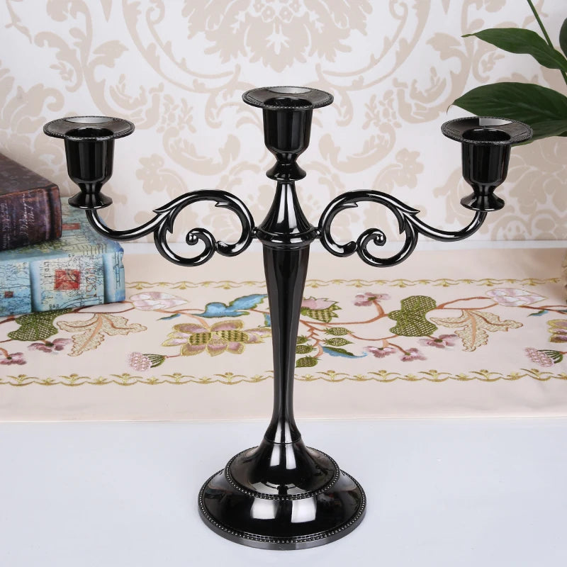 Metal Pillar Candle Holders  