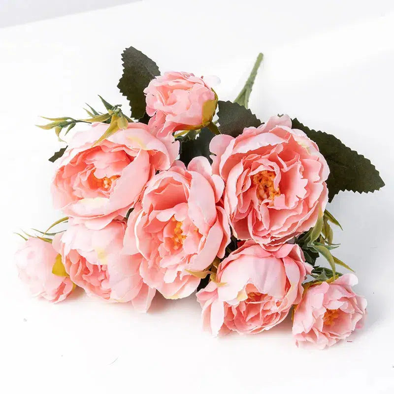 NEW Beautiful Peony Artificial Flowers White Bouquet  