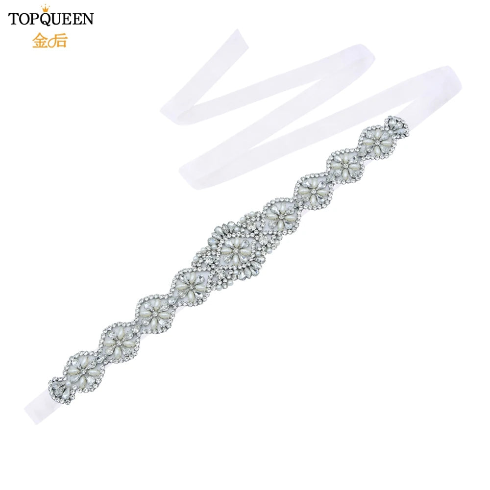 Rhinestone Bride Wedding Belt  