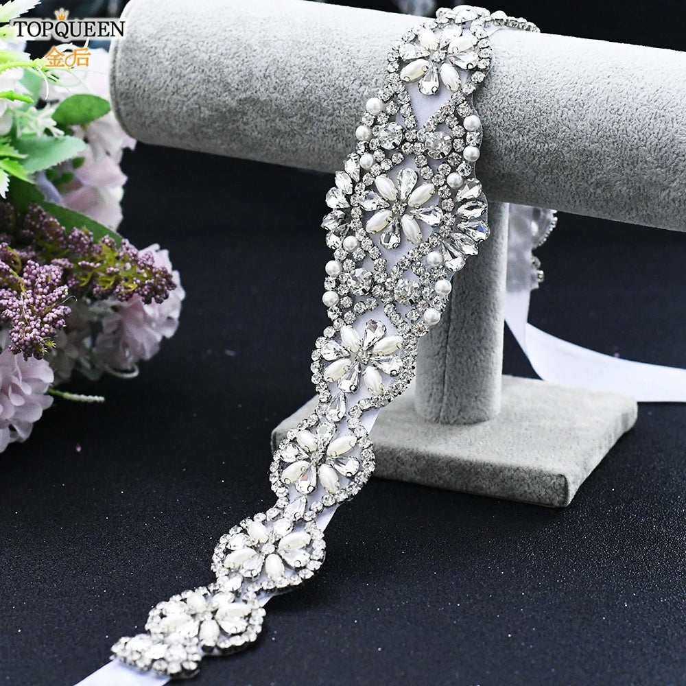 Rhinestone Bride Wedding Belt  