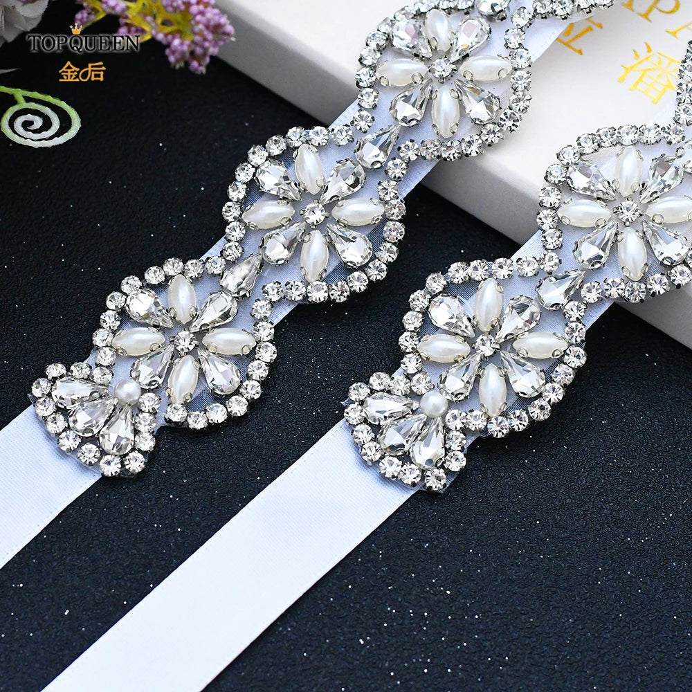 Rhinestone Bride Wedding Belt  