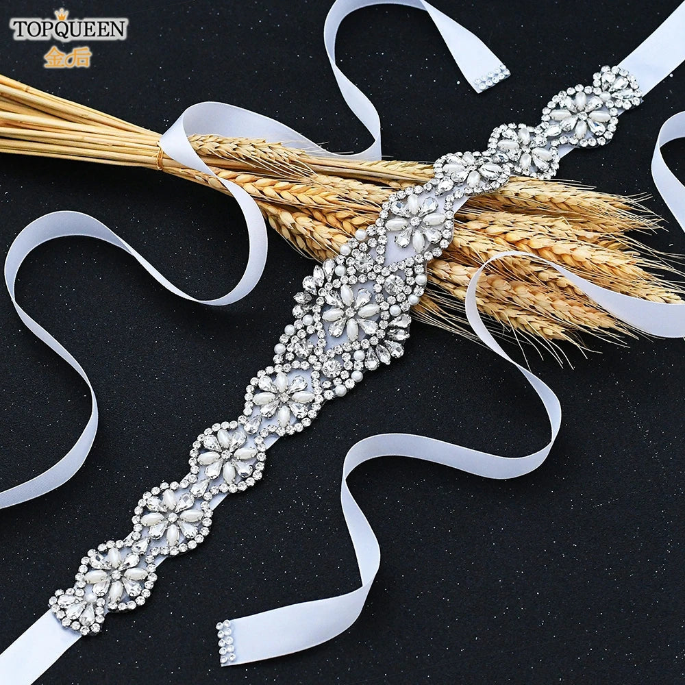 Rhinestone Bride Wedding Belt  