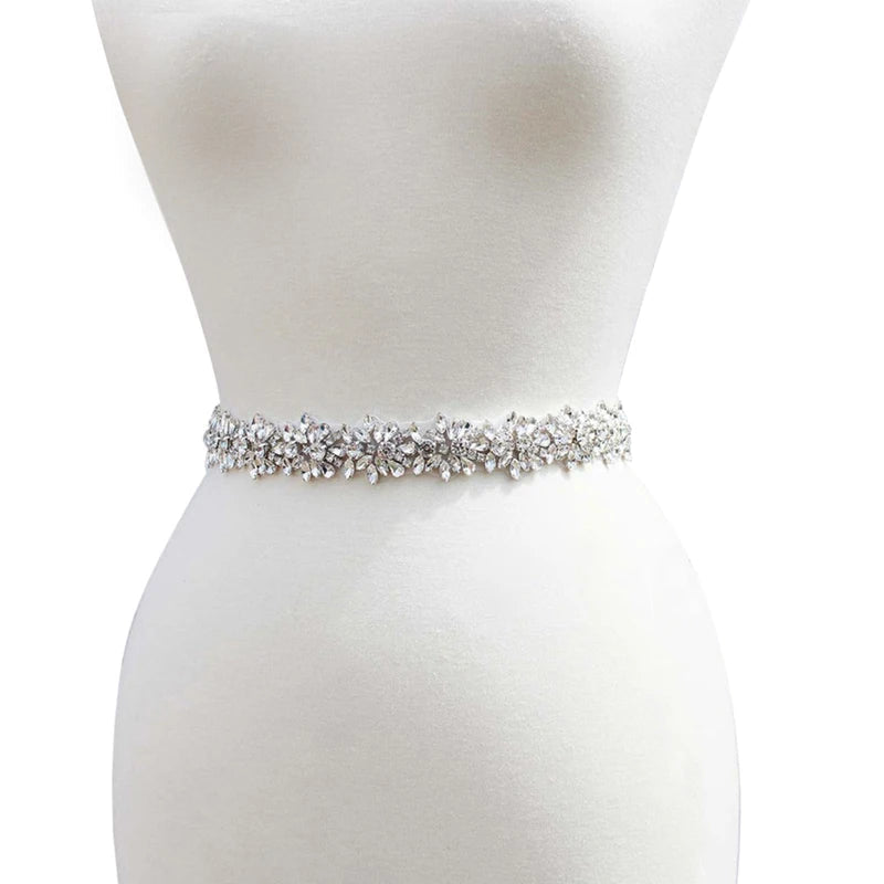 Rhinestones Handmade Belt Wedding Evening Dress Belt  