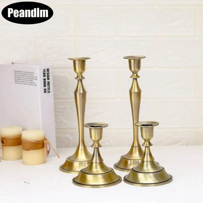 Romantic Candle Holder Bronze Candelabra  