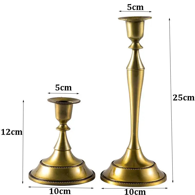 Romantic Candle Holder Bronze Candelabra  