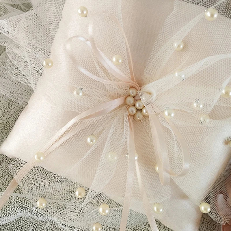 Romantic Bridal Wedding Ring Pillow  