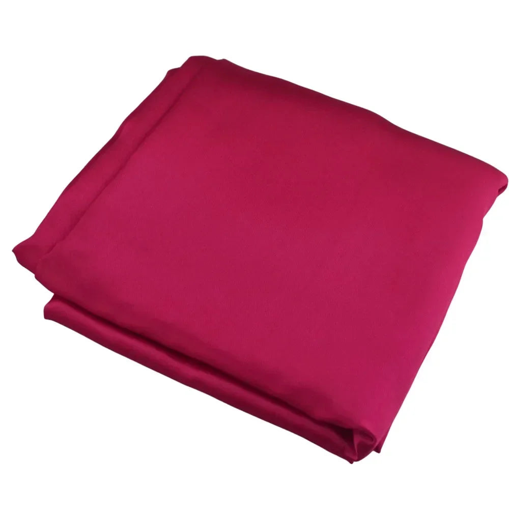 Hot Pink Elegant Satin Rectangle Tablecloth  