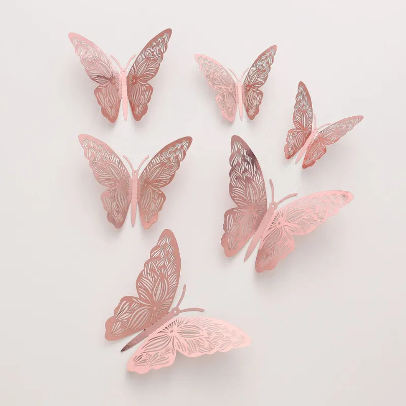 12PCS Butterfly Cake Decor  