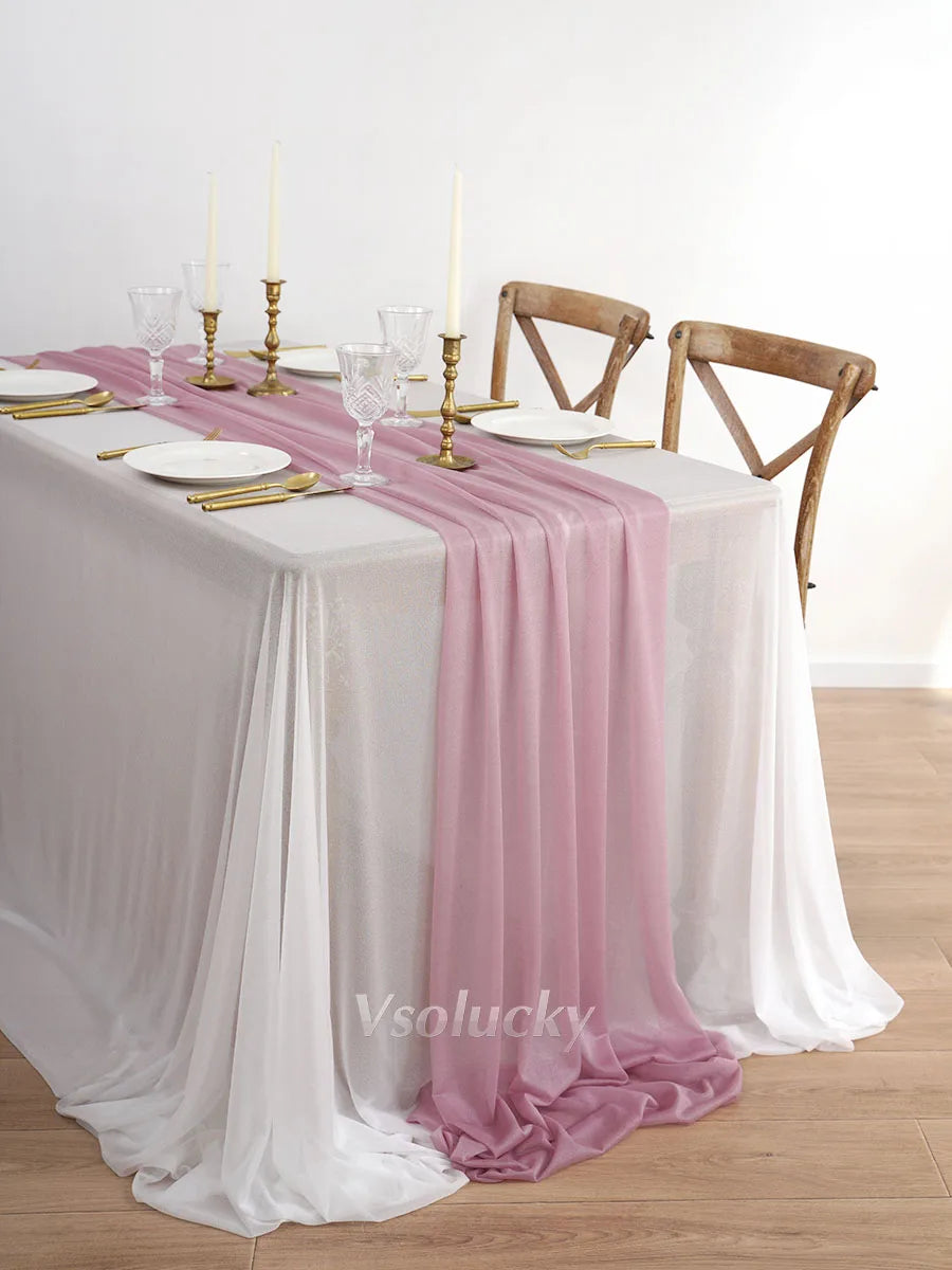 Table Runner Luxury Sheer for Rustic Boho Wedding  