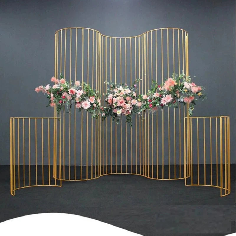 Arch Metal Flower Stand Frame Wedding Background  