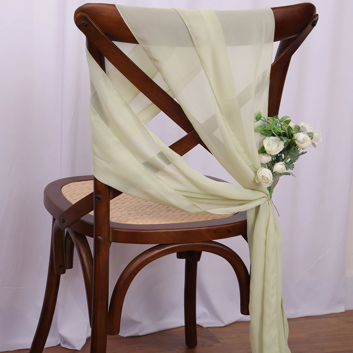 40PCS Chiffon Chair Sashes  