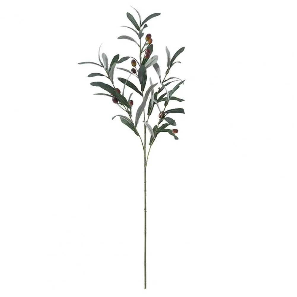 Artificial Green Leaf Olive Branch Simulation Olive  