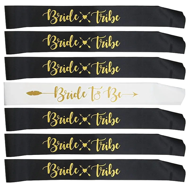 7/1Pcs Bride To Be Sash Wedding Decoration Bridal Shower Team Bride  