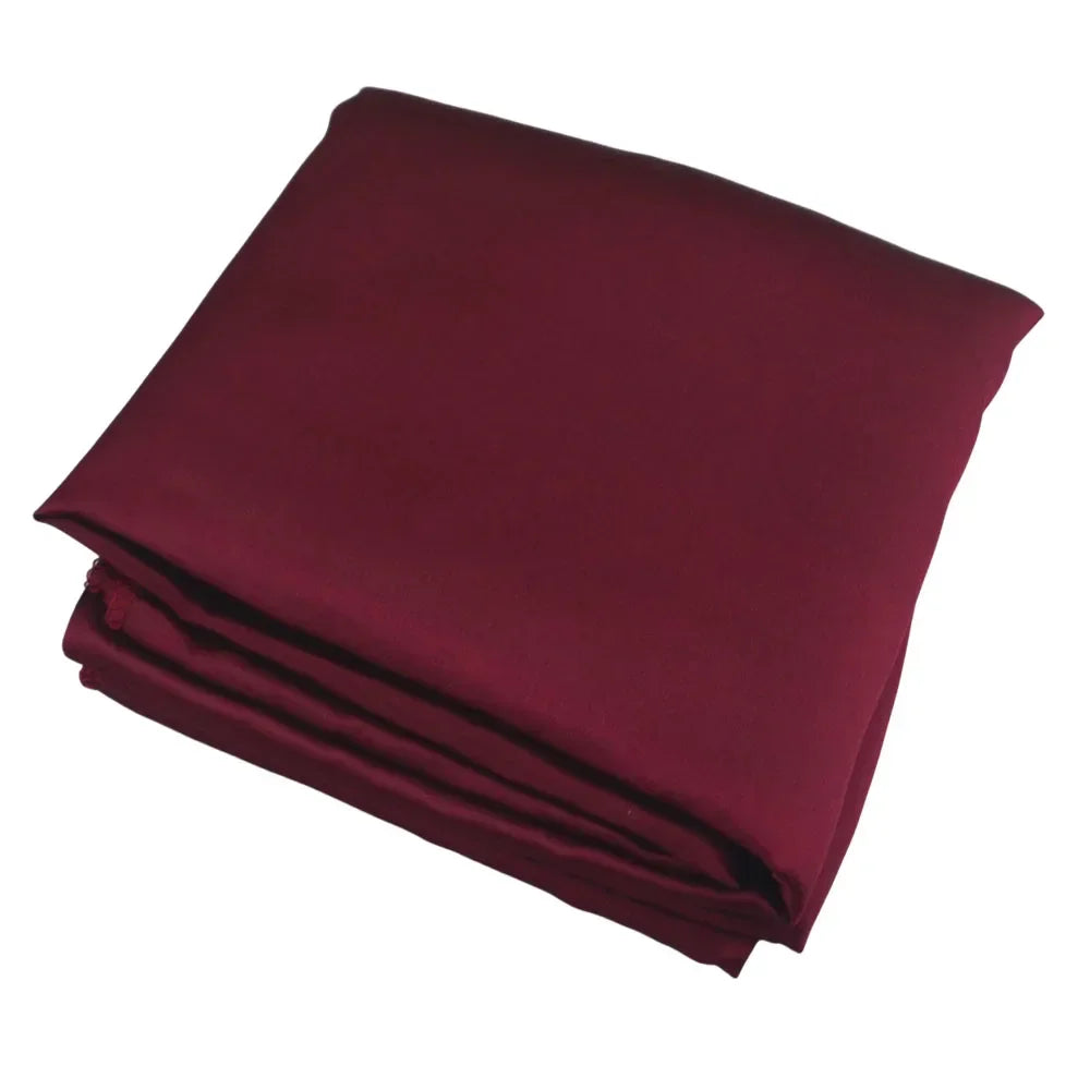 Burgundy Elegant Satin Rectangle Tablecloth  