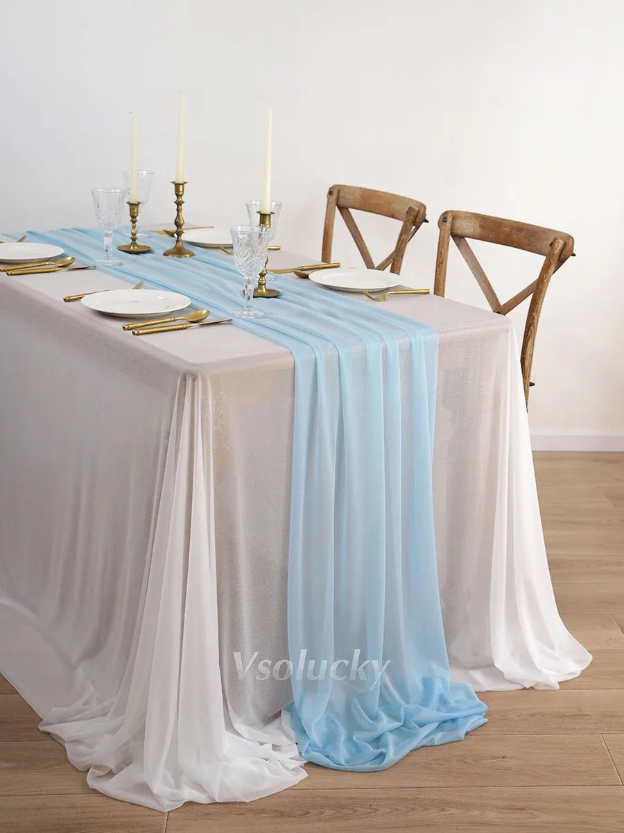 Table Runner Luxury Sheer for Rustic Boho Wedding  