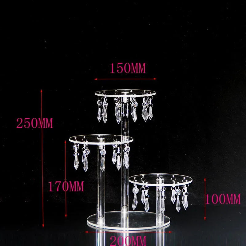 Transparent Crystal Cake Stand Acrylic  