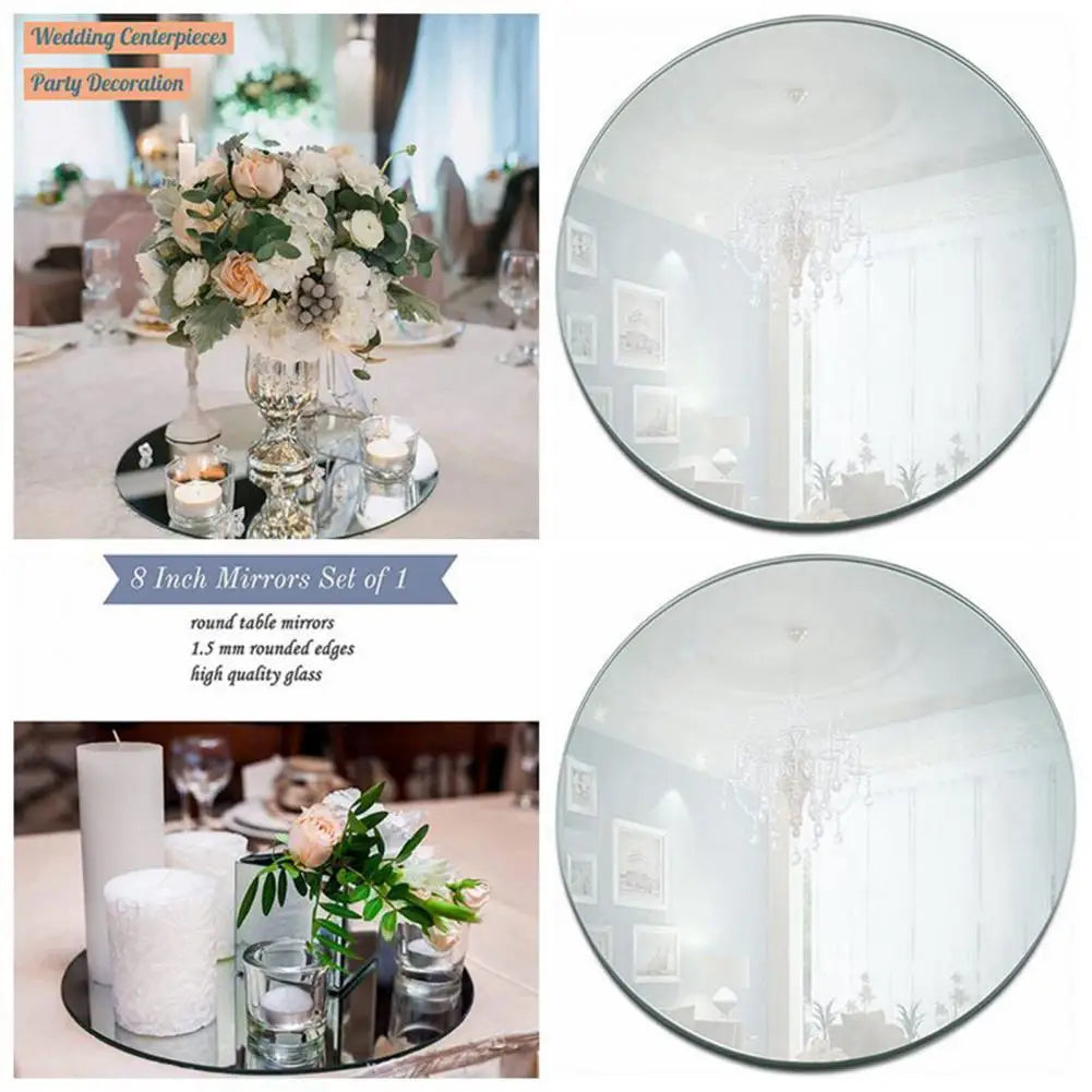 Acrylic Round Mirror Centrepiece  