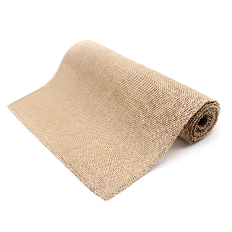 Vintage Burlap Hessian Table Runner Natural Jute  