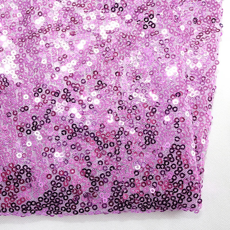 Violet Round Sequin Tablecloth  