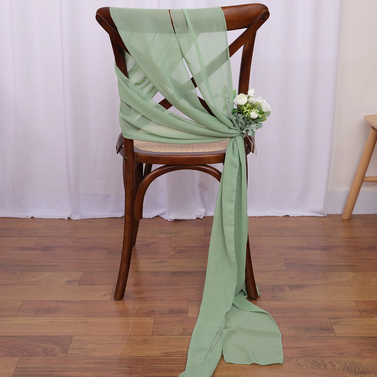 40PCS Chiffon Chair Sashes  