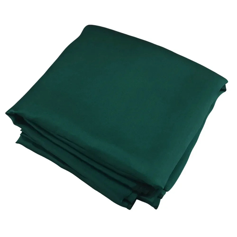 Dark Green Elegant Satin Rectangle Tablecloth  