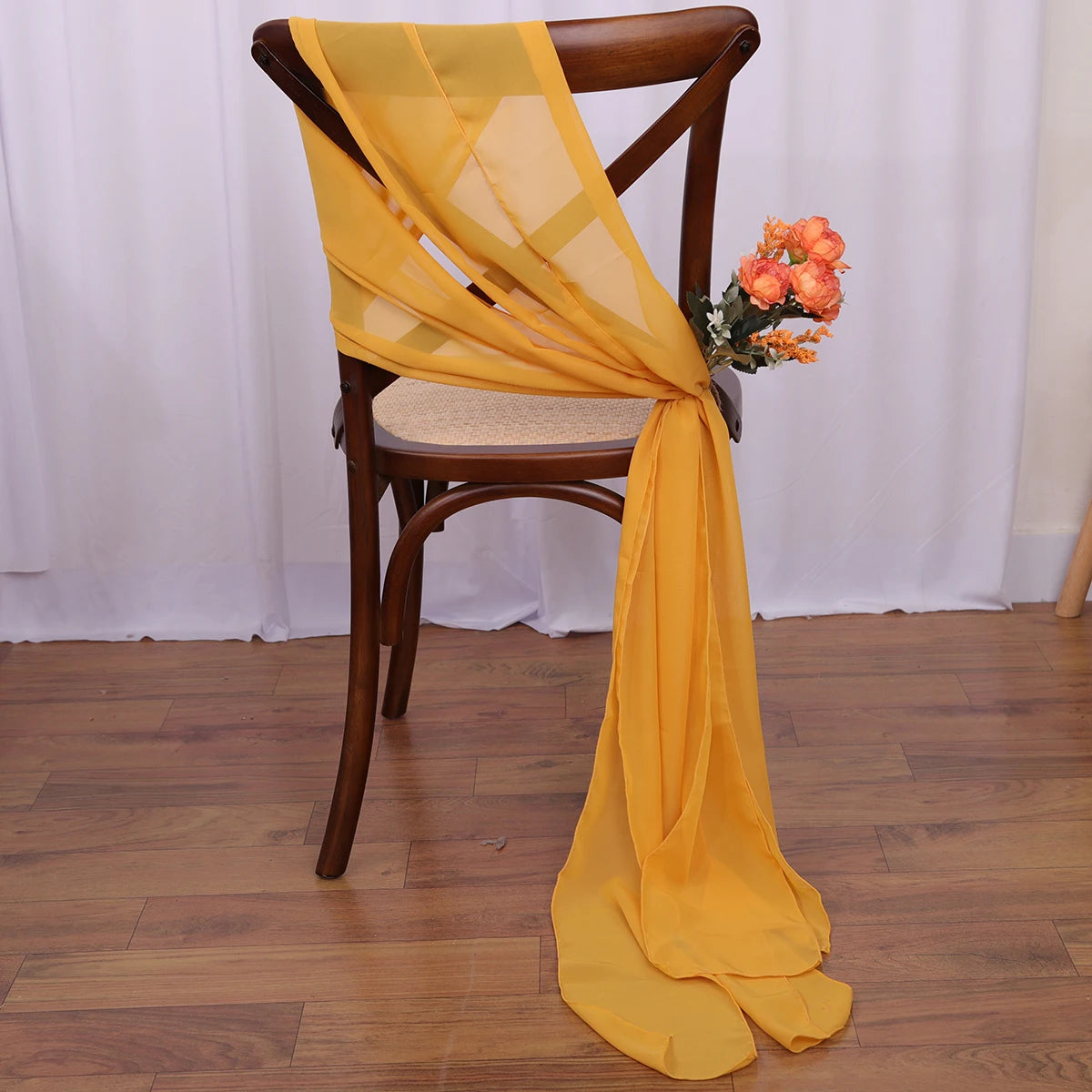 40PCS Chiffon Chair Sashes  