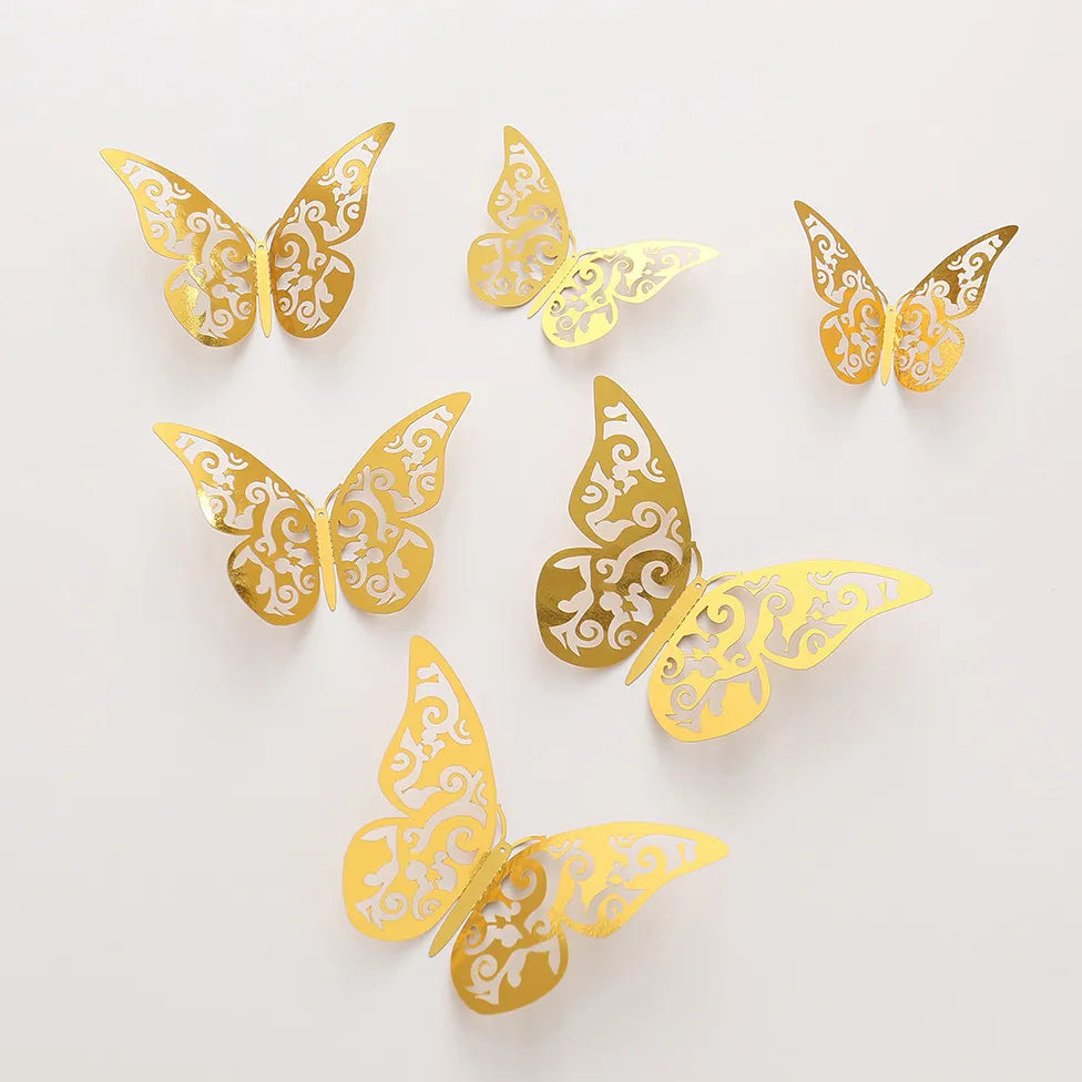 12PCS Butterfly Cake Decor  