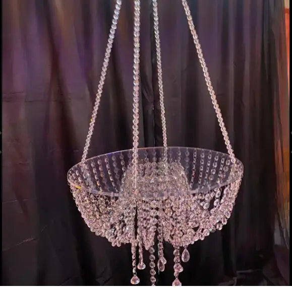 Wedding Cake Swing Crystal Suspended Cake Chandelier  