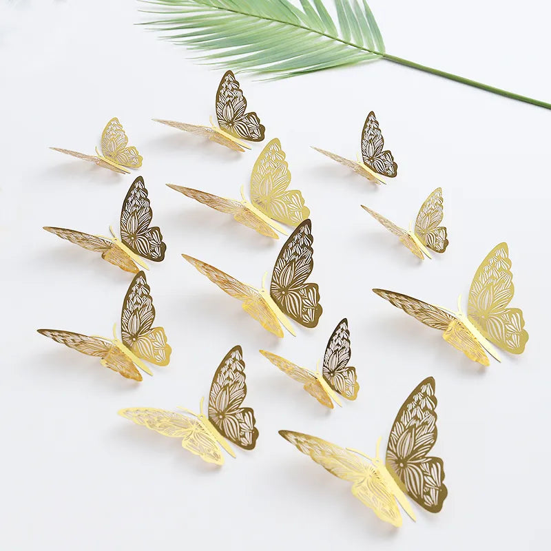 12PCS Butterfly Cake Decor  