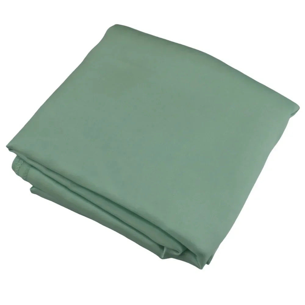 Mint Green Elegant Satin Rectangle Tablecloth  