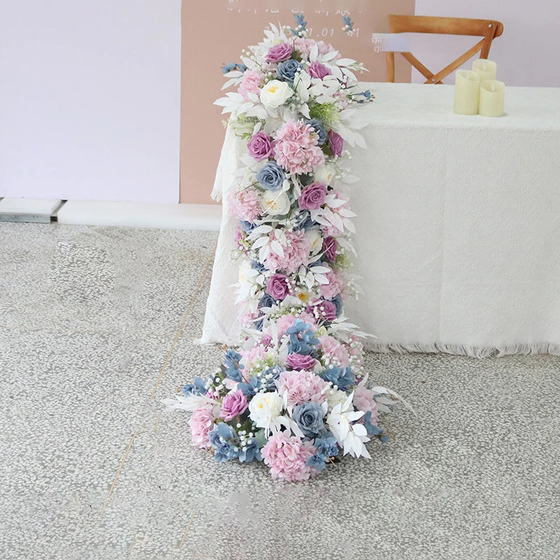 2m/1m/50cm Artificial Flower Row Table Centerpiece  