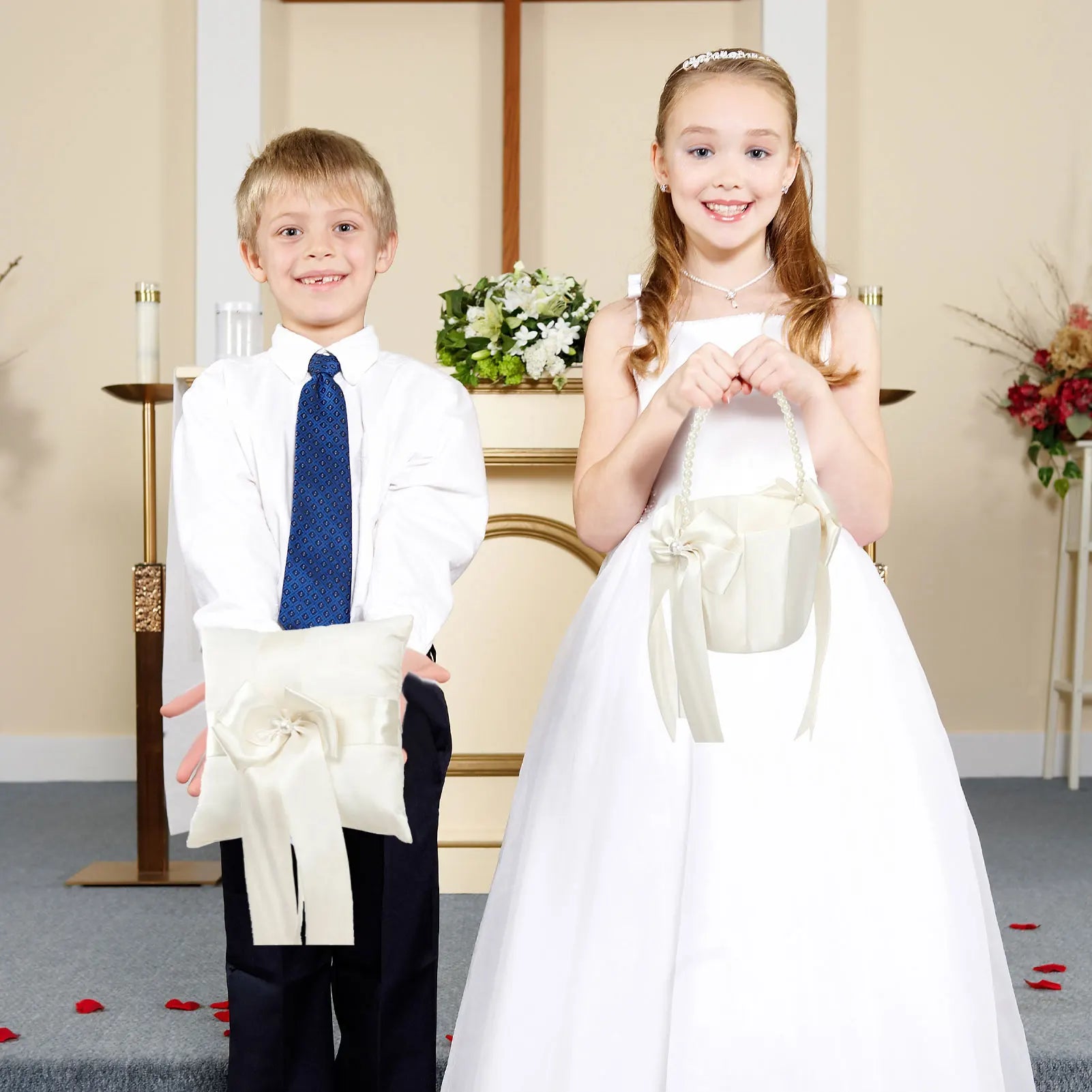 Flower Girls Basket and Ring Pillow  