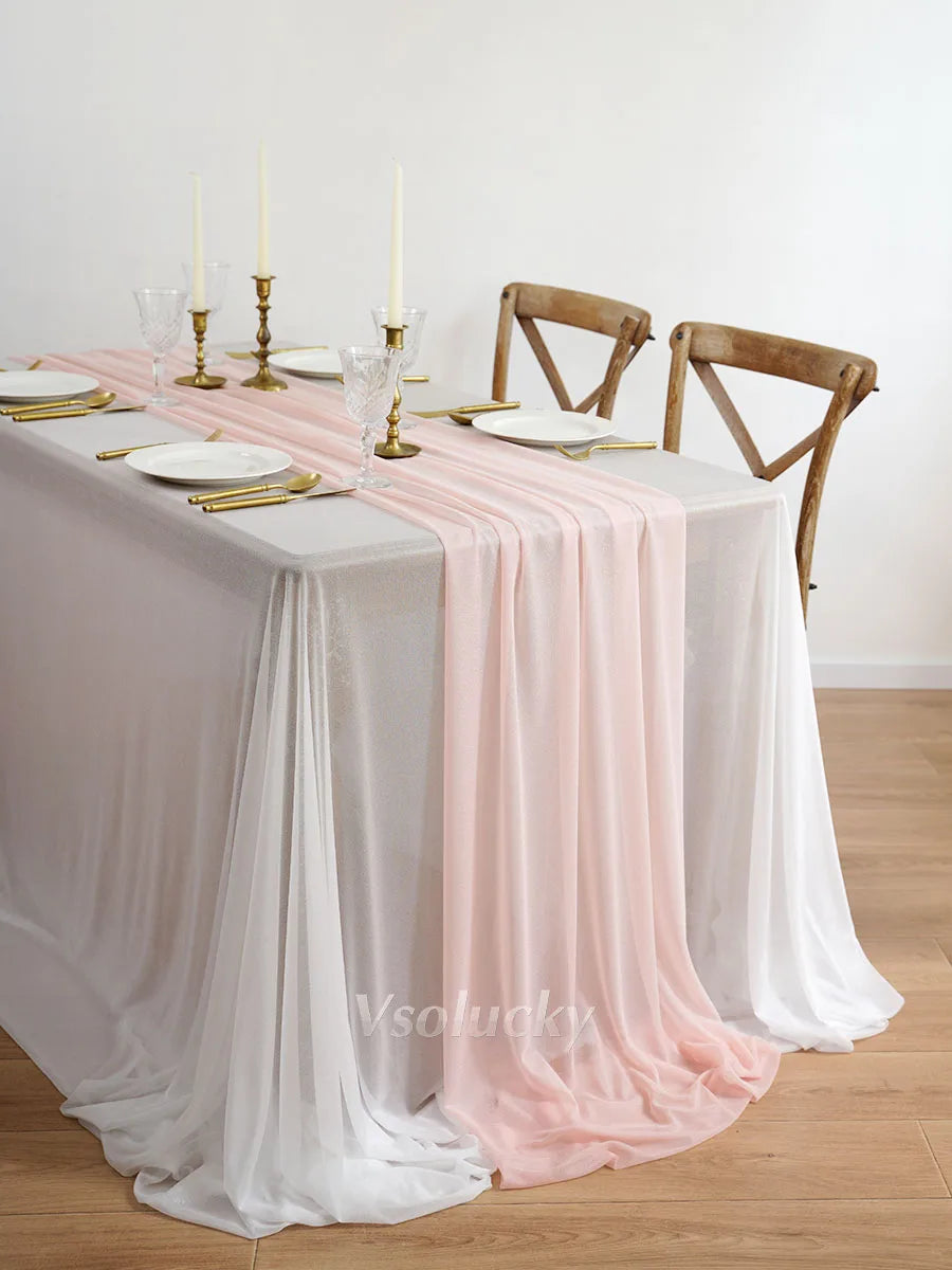 Table Runner Luxury Sheer for Rustic Boho Wedding  