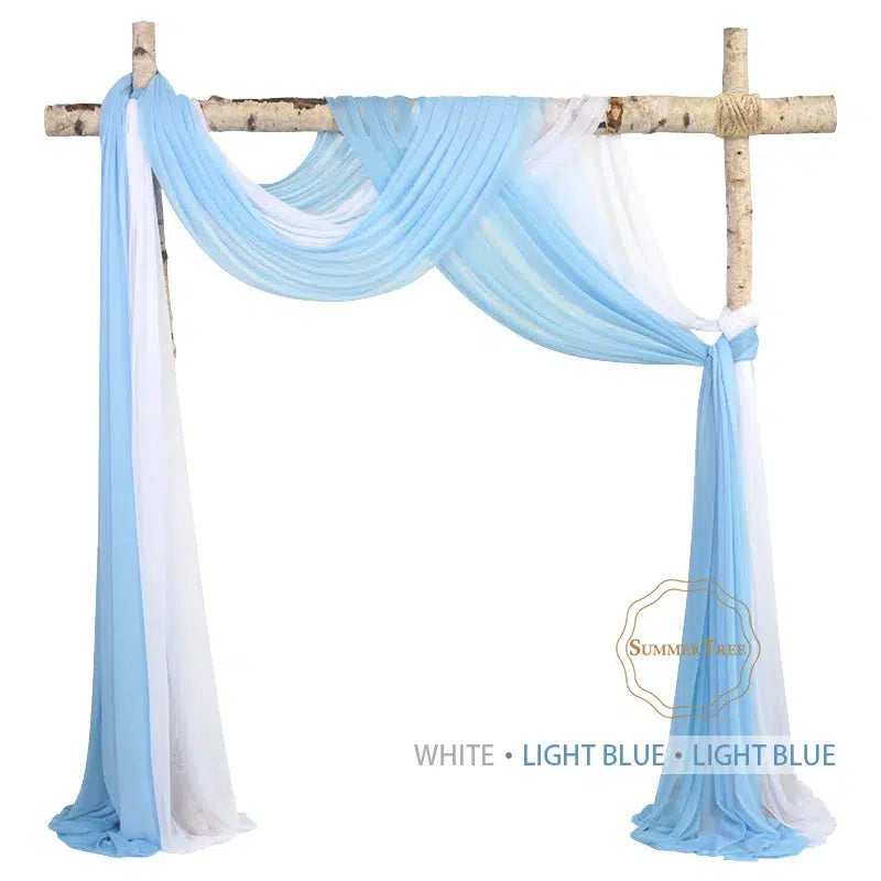 6/10 Meters Wedding Arch Fabric Curtain Draping Backdrop  