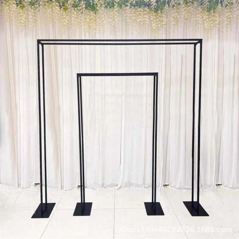 Wedding Arch Square Double Arch Flower Stand Metal Flower Arch  