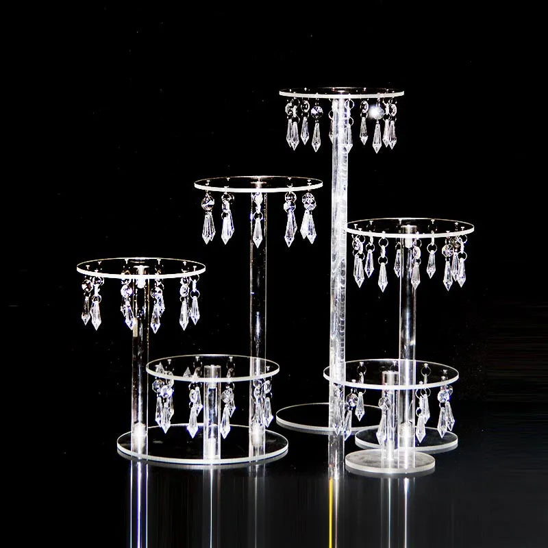 Transparent Crystal Cake Stand Acrylic  