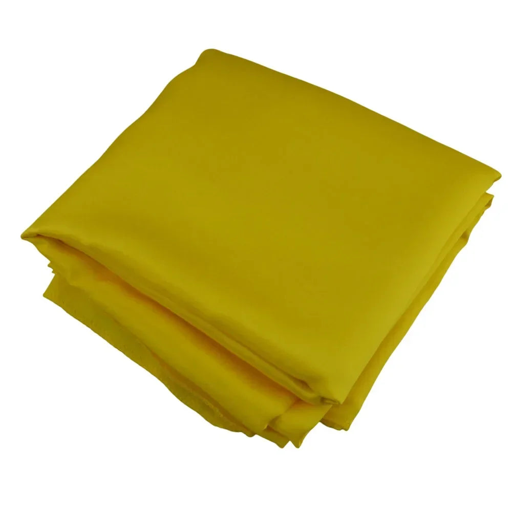 Yellow Elegant Satin Rectangle Tablecloth  