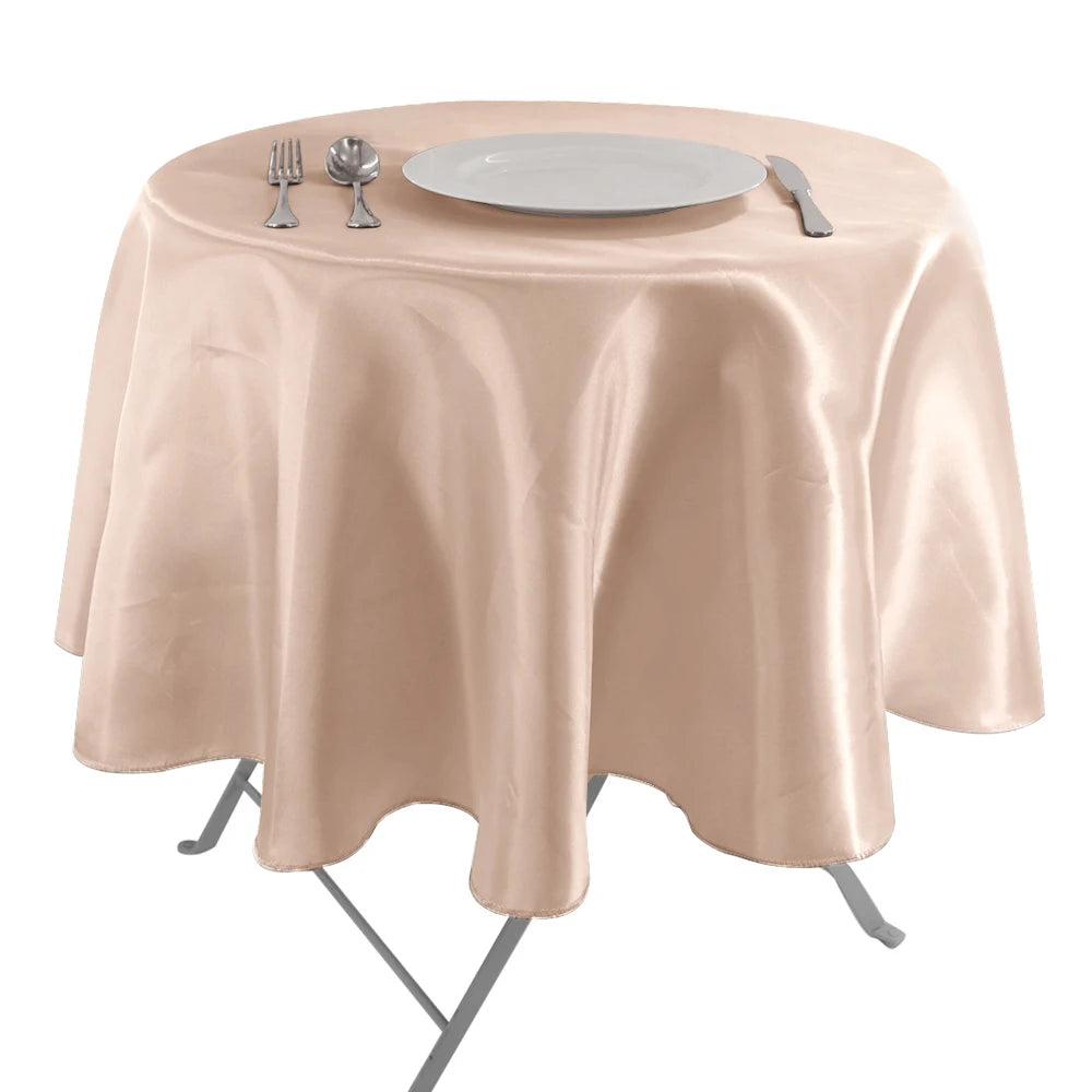 Satin Tablecloths Round  