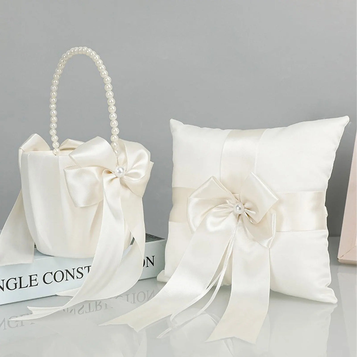 Flower Girls Basket and Ring Pillow  