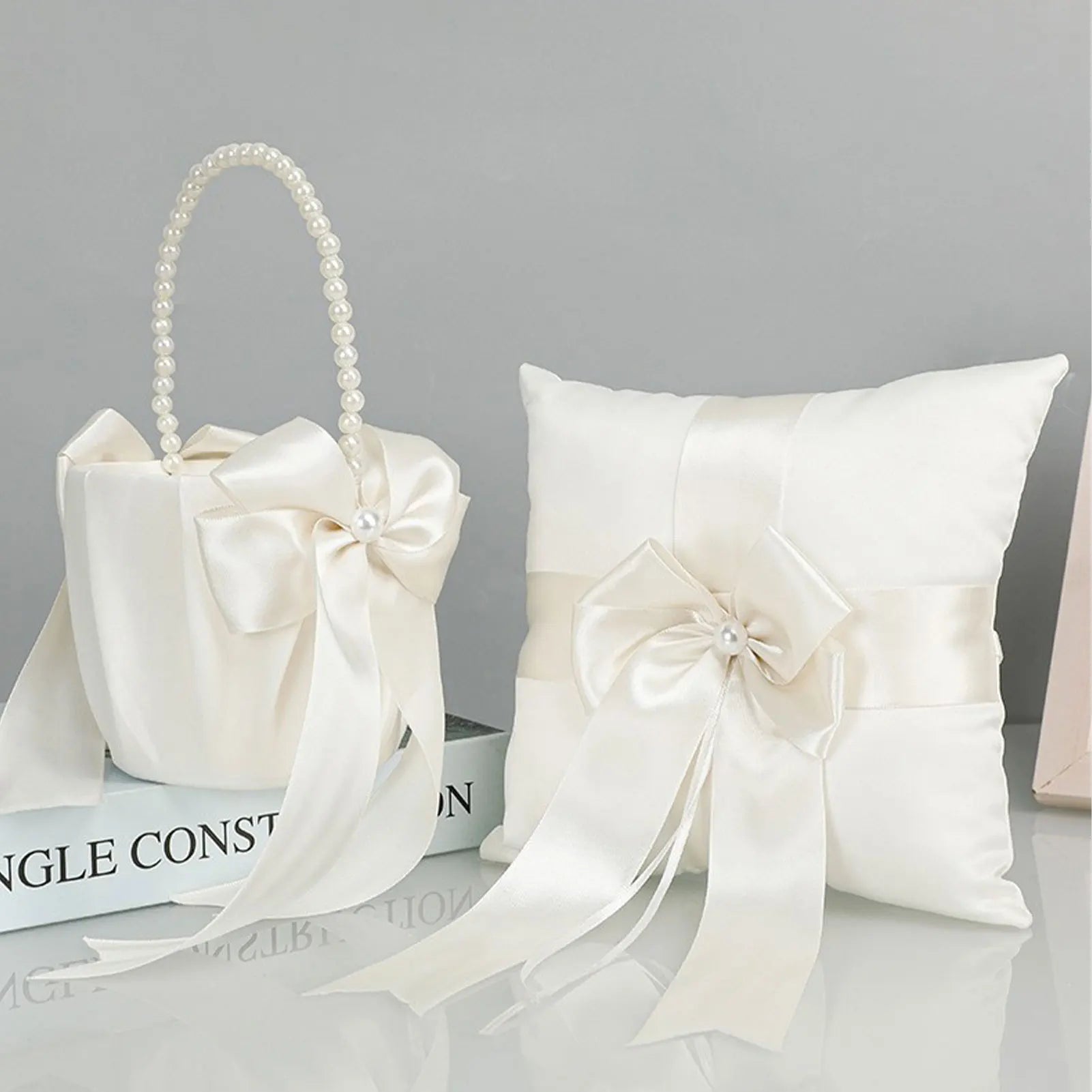 Flower Girls Basket and Ring Pillow  