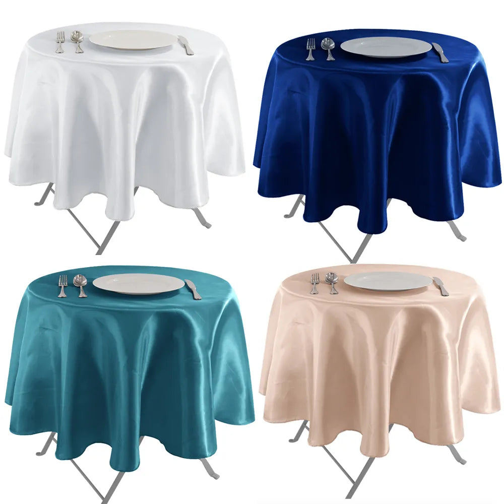 Satin Tablecloths Round  