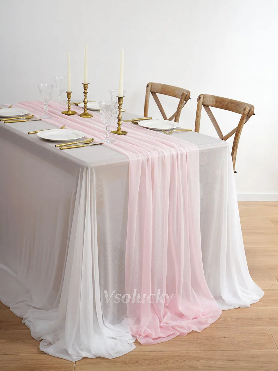 Table Runner Luxury Sheer for Rustic Boho Wedding  