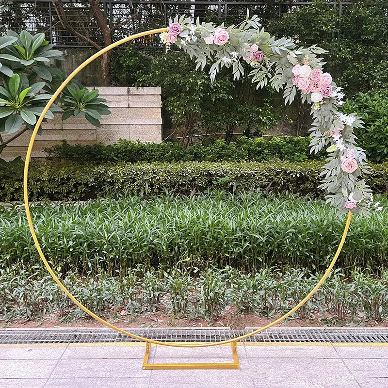 Metal Wedding Circle Arch Backdrop Stands  