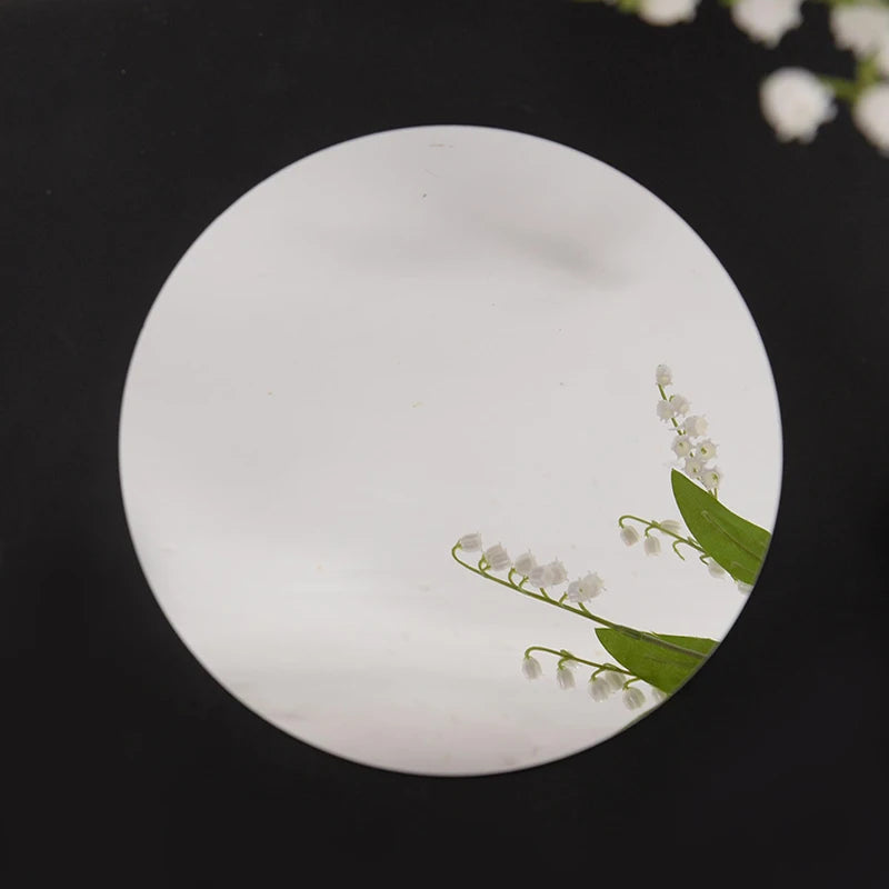 20cm Acrylic Round Mirror Non Glass Wedding Decoration  