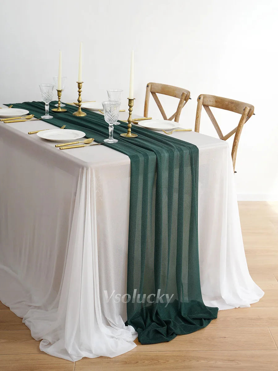 Table Runner Luxury Sheer for Rustic Boho Wedding  