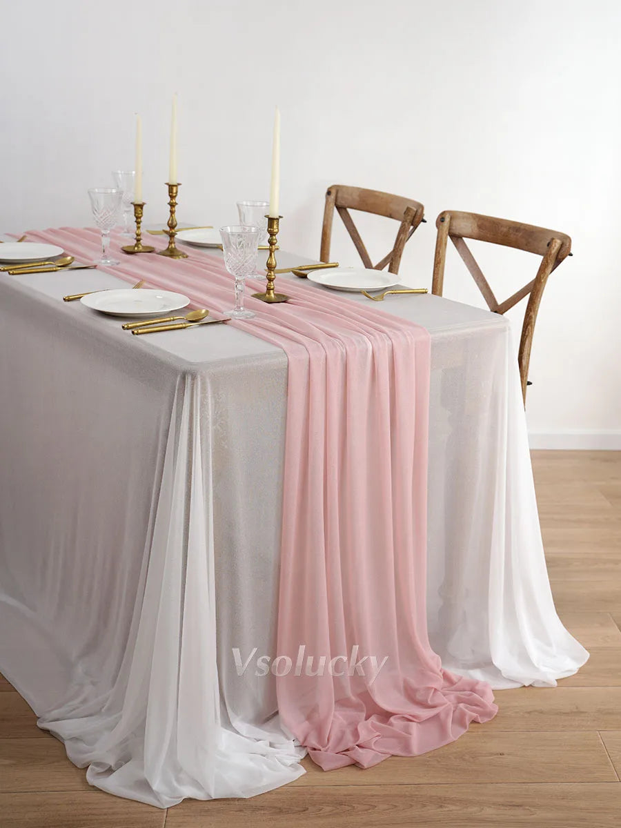 Table Runner Luxury Sheer for Rustic Boho Wedding  