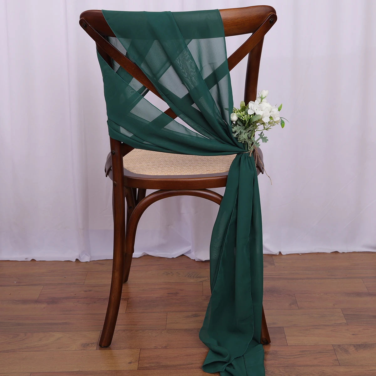 40PCS Chiffon Chair Sashes  