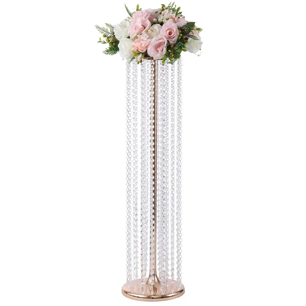 6pcs 110cm Crystal Wedding Road Lead Acrylic Centerpiece  